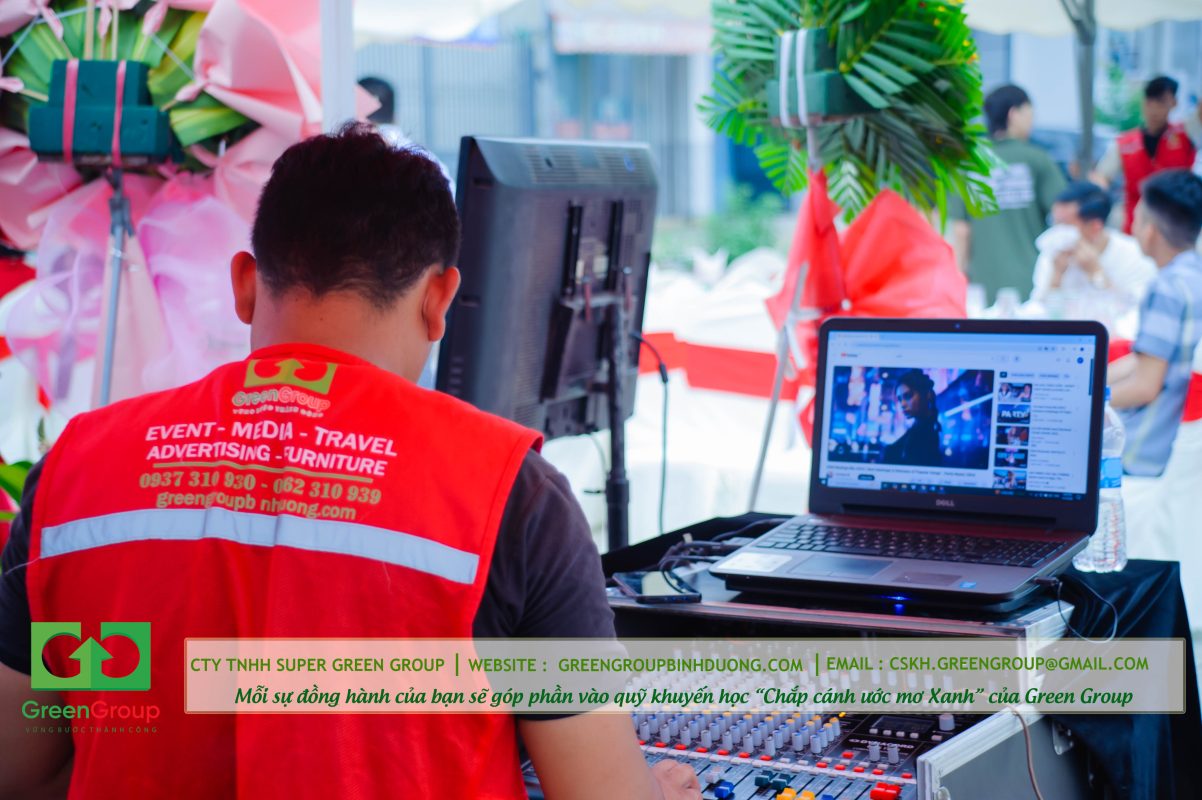 đội ngũ kỹ thuật âm thanh ánh sáng của green group
