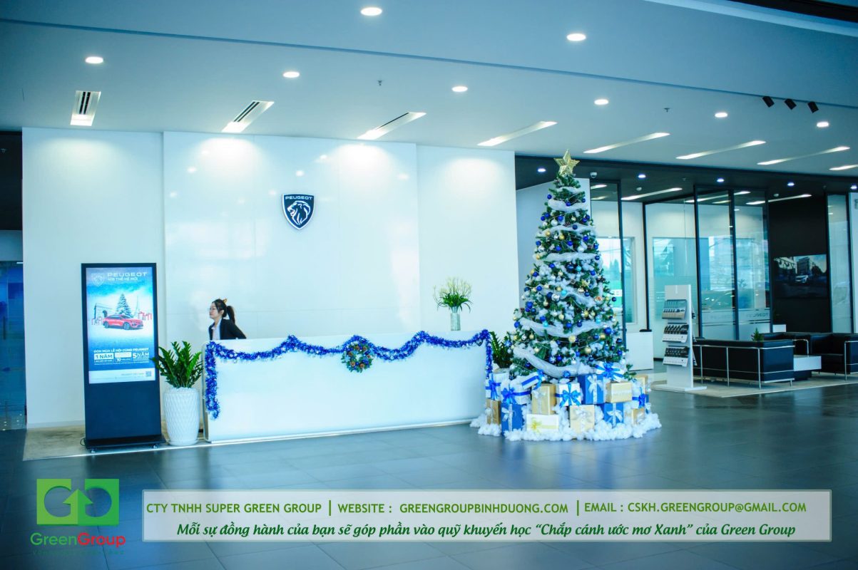 không gian showroom xe peugeot
